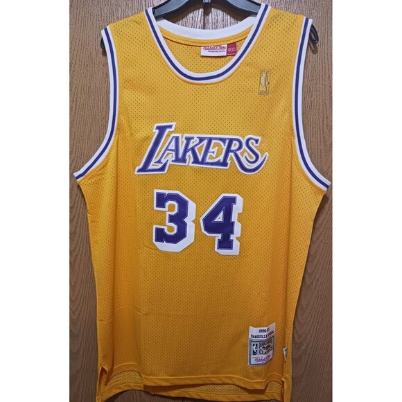 Mitchell & Ness Other - Shaquille O'Neal (Mitchell/Ness)-(Lakers)-(1996-97)-(Yellow)-(XL)-(New)-$103.00